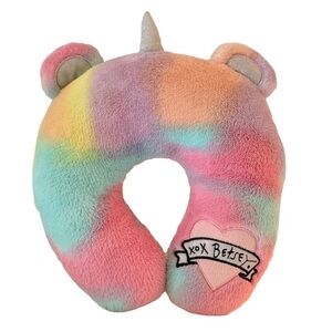 BETSEY JOHNSON child's unicorn‎ neck travel rest colorful rainbow